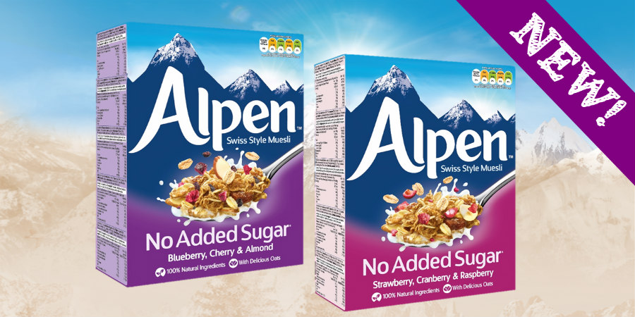 Νέες Γεύσεις Μούσλι Alpen “Χωρίς Προσθήκη Ζάχαρης”